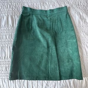 Vintage 100% Suede Leather Skirt